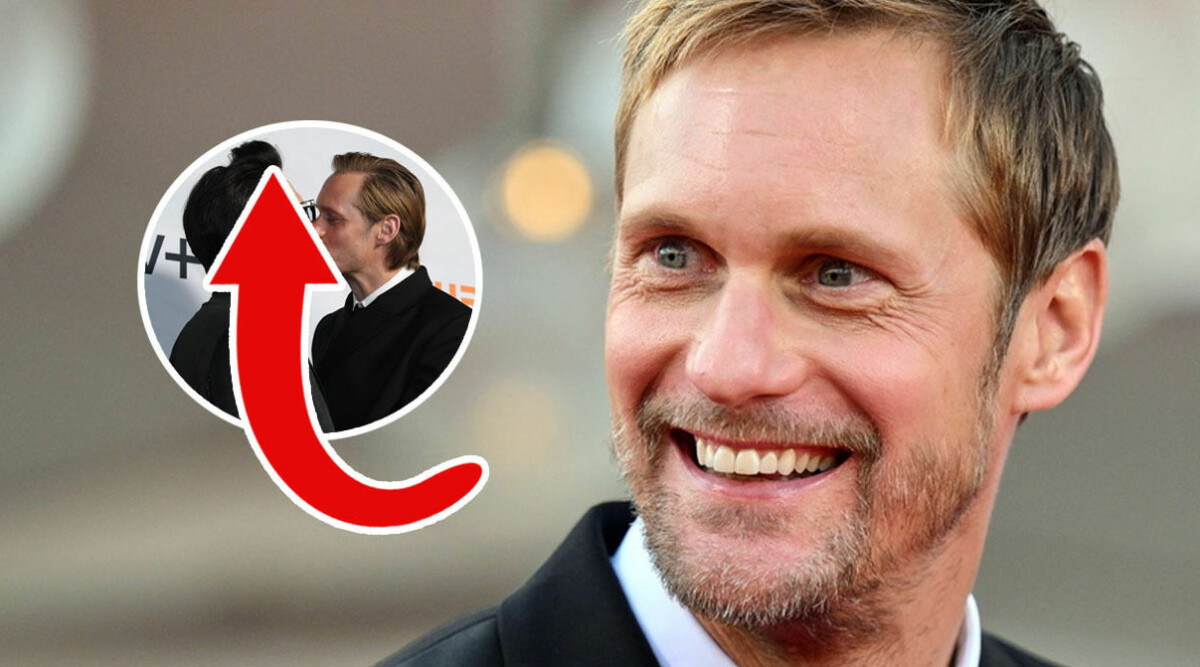 Alexander Skarsgårds heta kyss – bakom ryggen på Tuva Novotny!