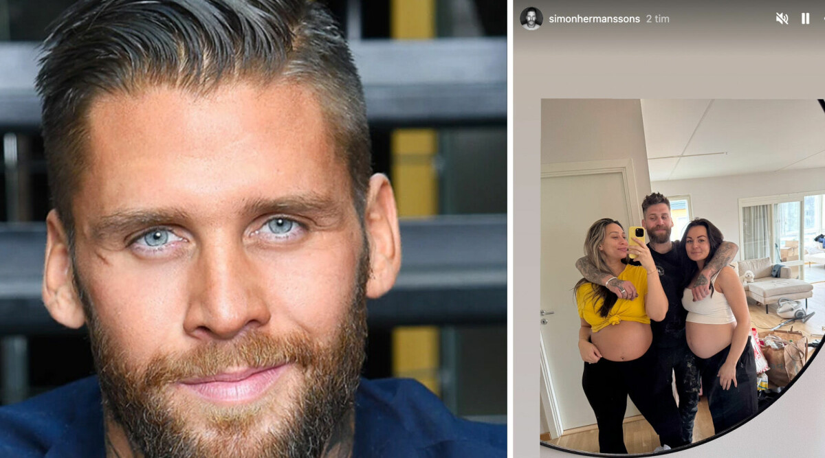 Bachelor-Simon väntar barn – visar upp två gravida kvinnor