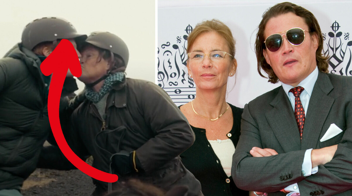 Per Morbergs kyss i tv– är inte med hustrun Inese!
