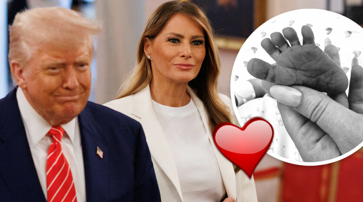 Donald Trumps stora bebislycka – visar upp sonen: ”Välkommen till världen”