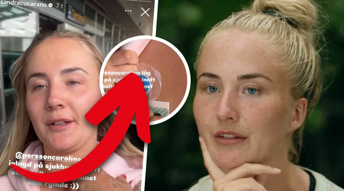 Robinson-Caroline inlagd – därför rymde hon från sjukhuset: ”Kaos”
