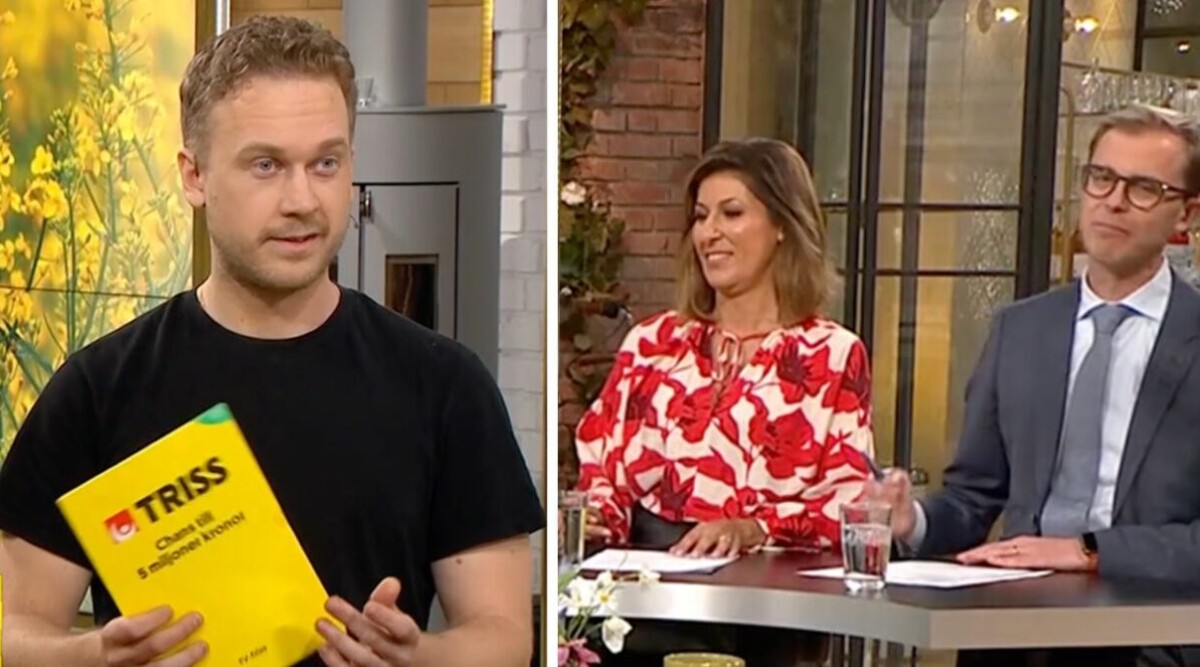 Här tar trisskraparen över Nyhetsmorgon: ”Van att gå loss!”