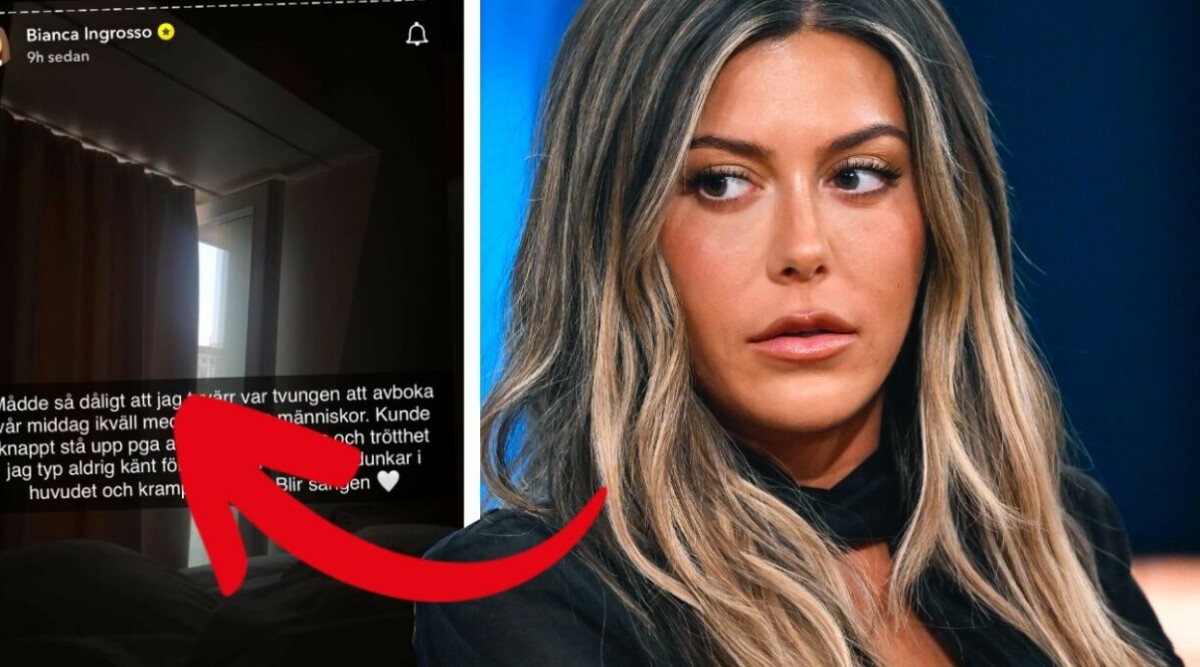Bianca Ingrosso i fruktansvärda smärtor – ställer in: ”Kan inte stå upp”