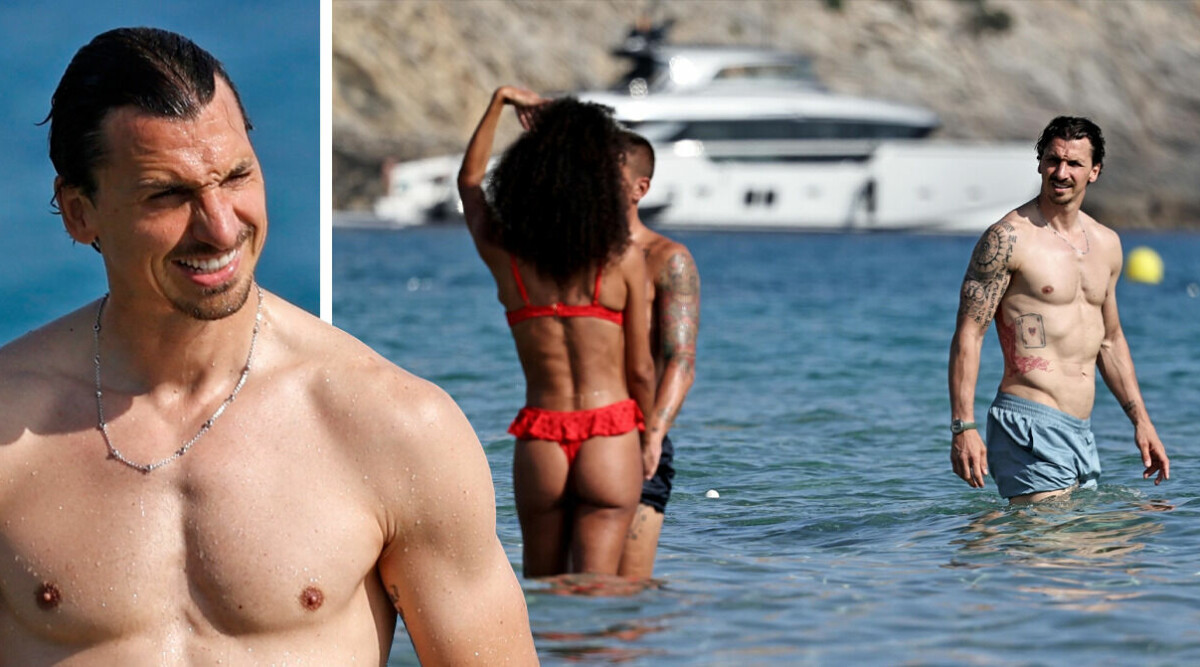 Här dyker Zlatan upp med franska supermodellen – se heta semesterbilderna!