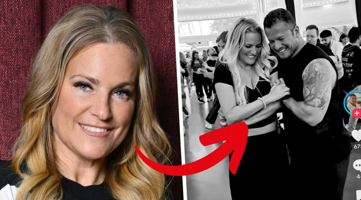 Laila Bagge syns med okänd man – videon visar lyckan!