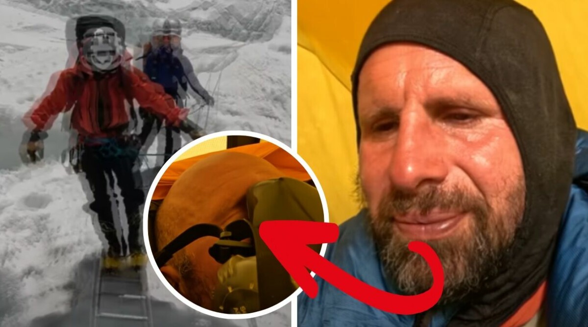 Nyhetsmorgon-profilens skräck – fast i dödszonen på Mount Everest