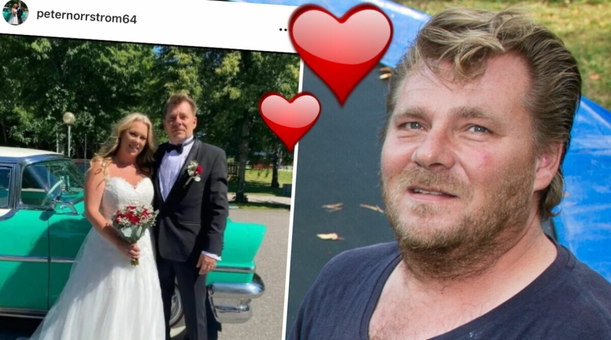 13-barnspappan Peter Norrströms bröllopslycka med Nettan: ”Går i väntans tider”
