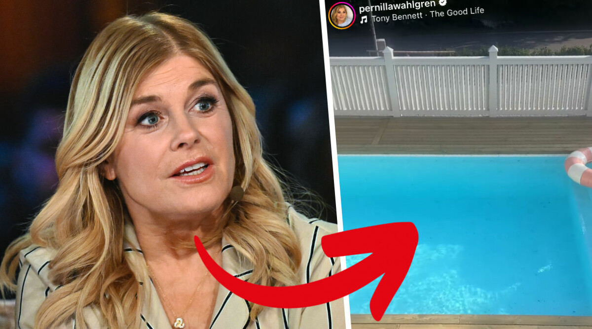 Följarnas chockupptäckt i Pernilla Wahlgrens pool – vad har hon gjort!?