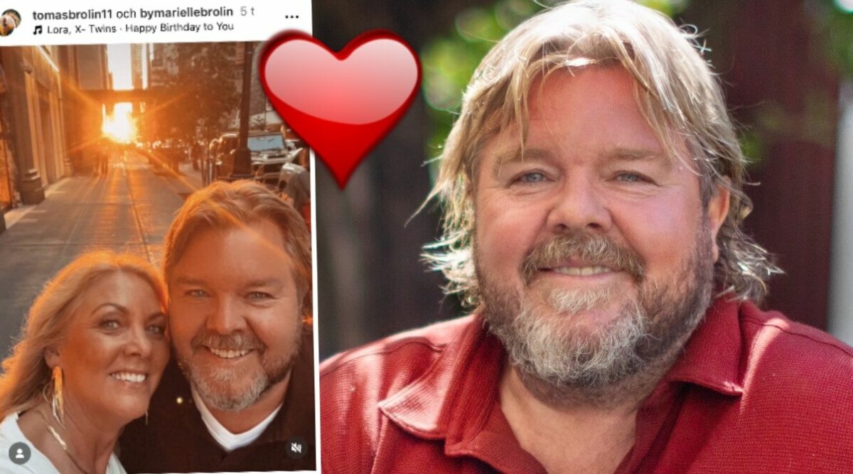 Tomas Brolin visar upp kärleken – totala lyckan: ”Grattis till oss”