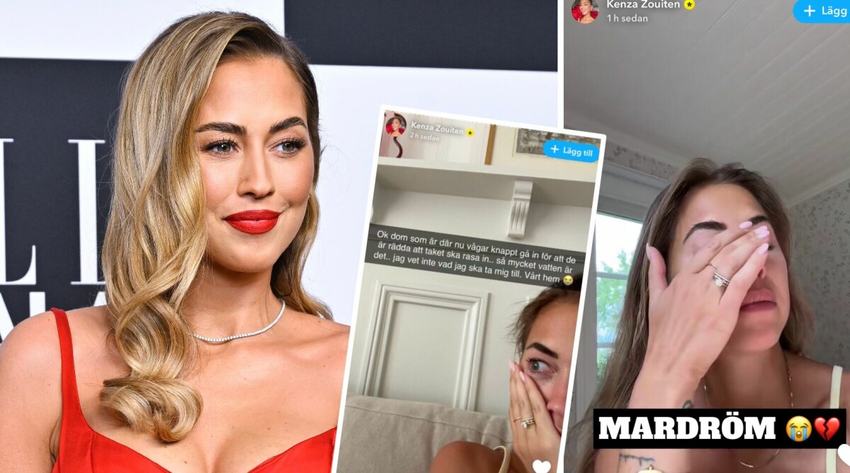 Influencern Kenza i tårar – hemmet helt förstört: ”Jag är i chock”