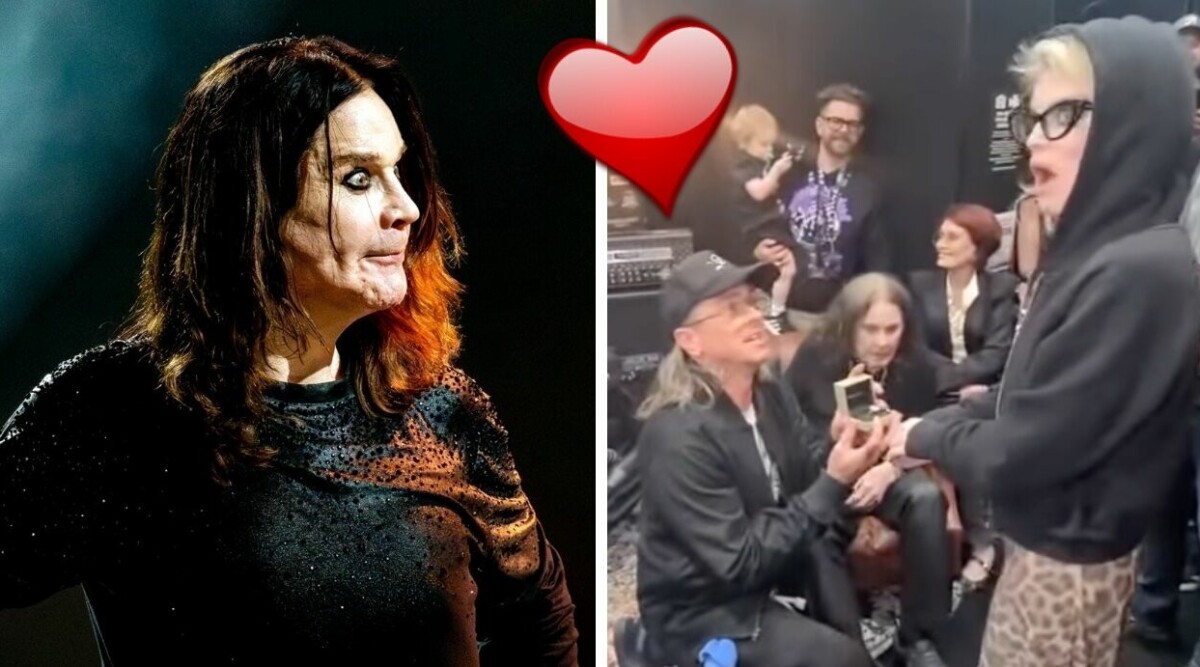 Här friar pojkvännen till Kelly Osbourne – mitt framför Ozzy: ”Dra åt helvete!”