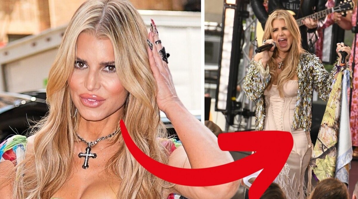 Här kissar Jessica Simpson på sig i direktsändning – vägrade gå av scenen