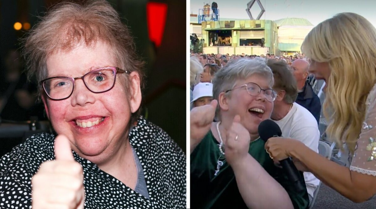 Linda Hammars lycka – Pernilla Wahlgren överraskar under allsången: ”Så glad”
