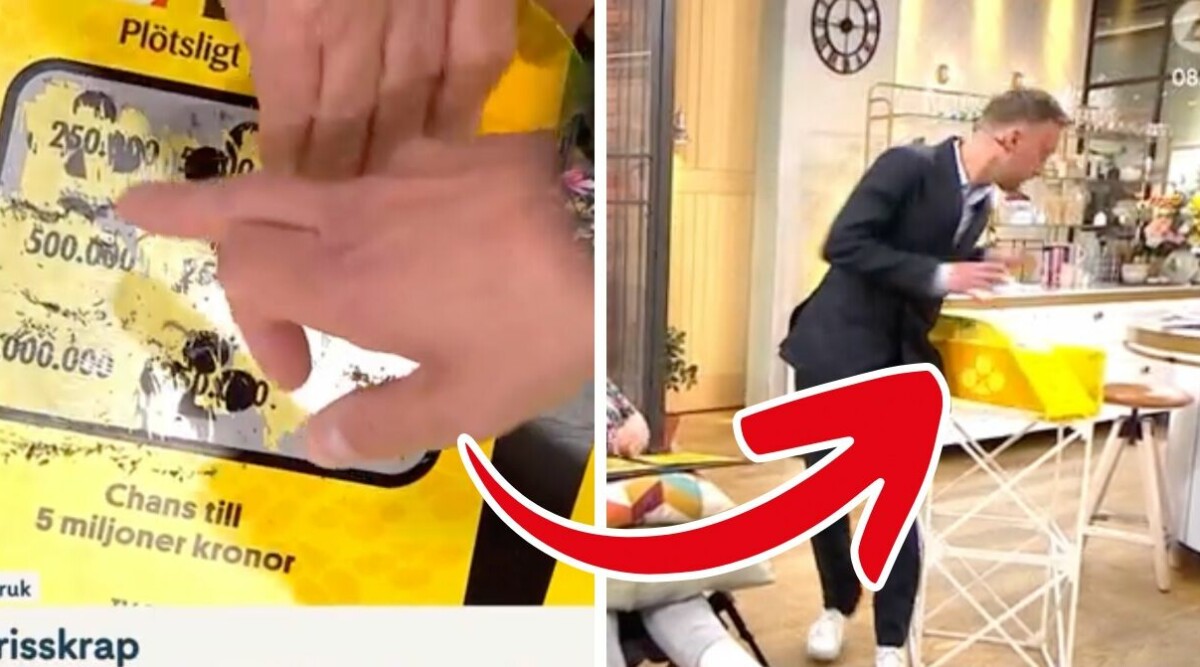 Här går allt fel under triss-skrapet – programledarna tvingas agera!