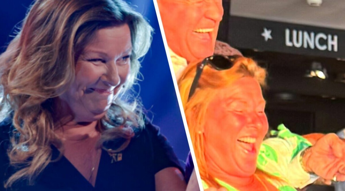 Här fångas Lotta Engberg på bild med kändismannen – ser närgånget ut!