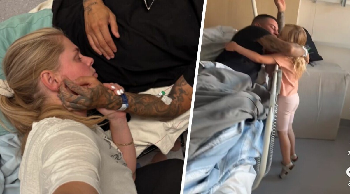 TV4-profilens dotter på sjukhuset – hjärtskärande bilderna berör alla!