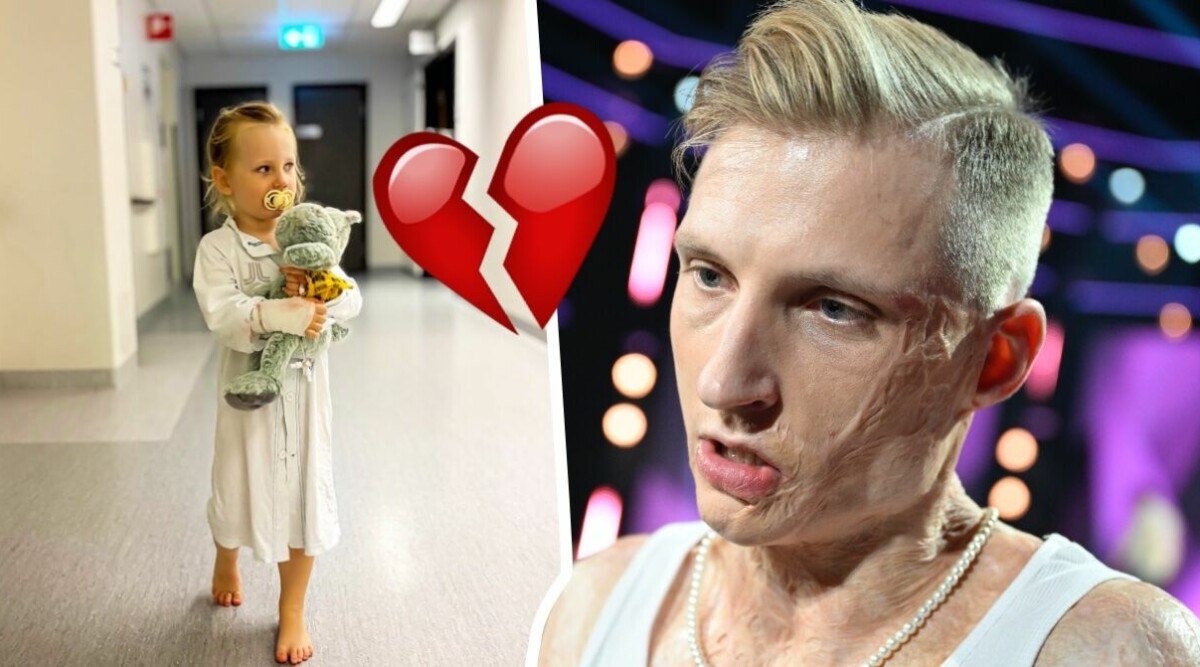 Mello-stjärnan Axel Schylström i tårar – dottern opereras: ”Min lilla flicka”