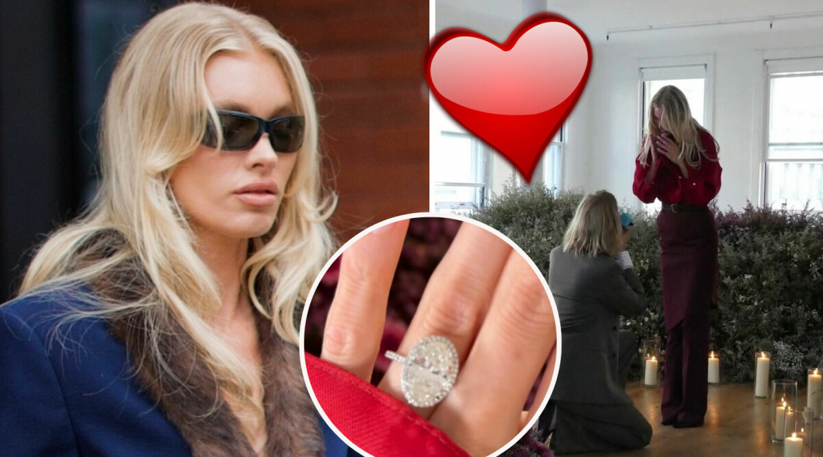 Svenska superstjärnan förlovad! Visar upp gigantiska ringen • Sagolika frieriet