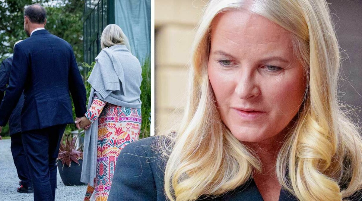 Hjärtskärande bilderna – Mette-Marit förkrossad efter åtalet mot sonen Marius