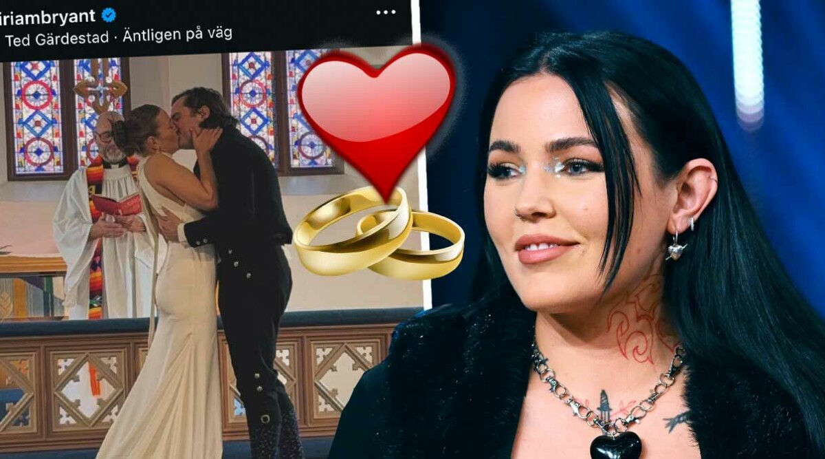 BRÖLLOPSLYCKA! Miriam Bryants egna bilder – kärleksfesten med familjen