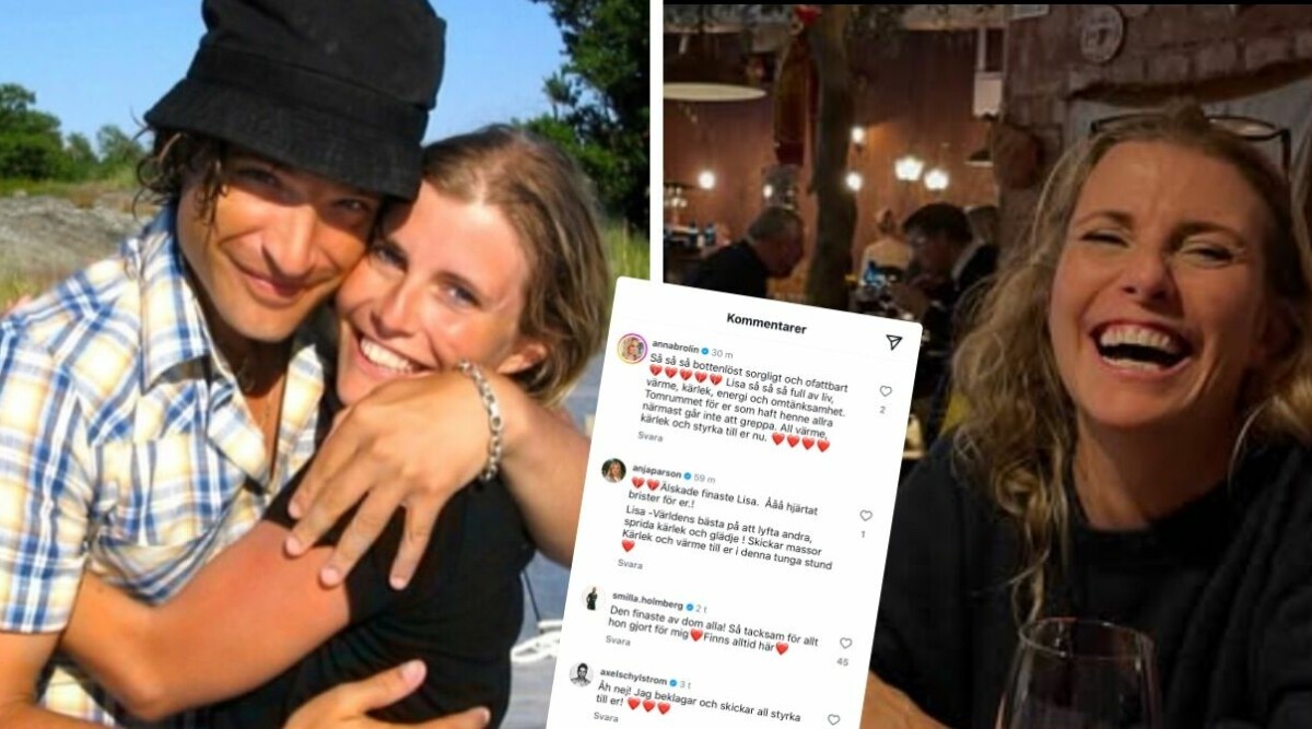 Kändisarna i chock • Så sörjs Lisa Knapp: ”Så bottenlöst sorgligt”