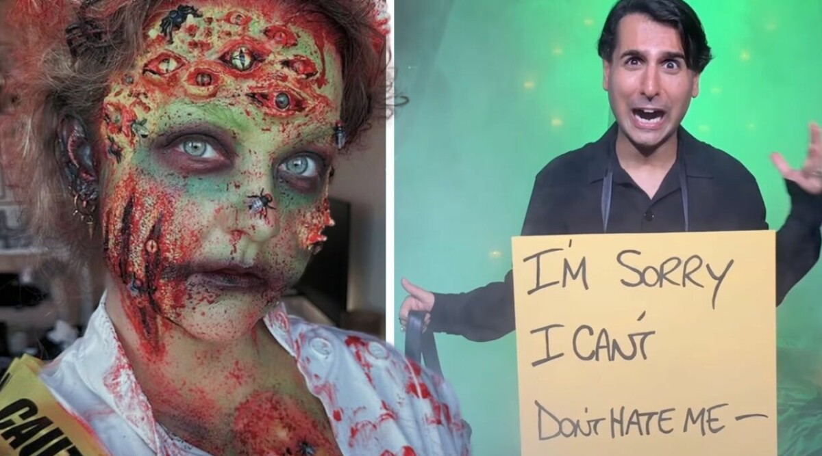 Blodiga ansikten och chockerande masker – se kändisarnas Halloween-kostymer här!