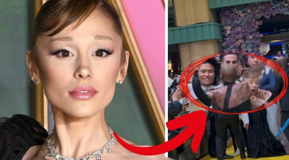 Här attackeras stjärnan – mitt på röda mattan!