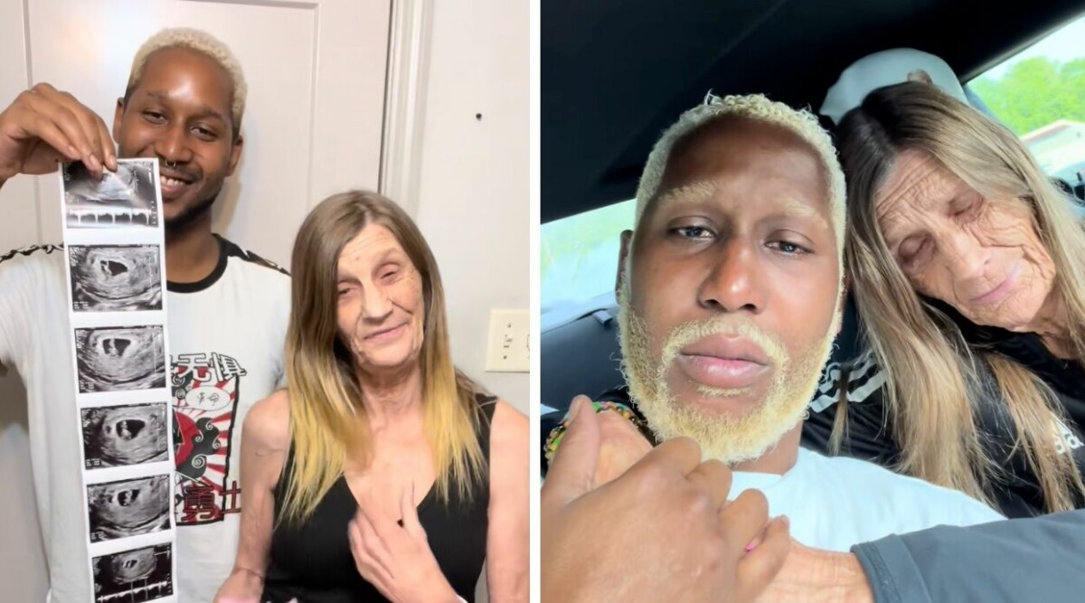 65-åringens gravidbesked – medan 37 år yngre maken är i fängelse