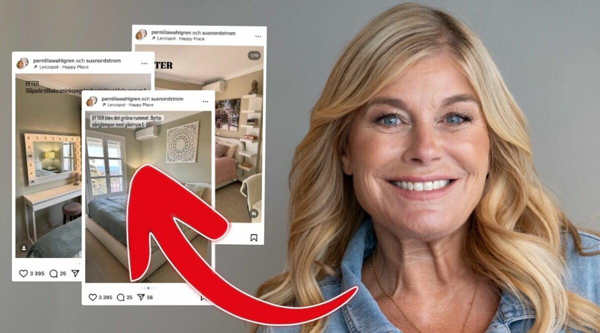 Pernilla Wahlgrens renoverade lyxhus – otroliga förvandlingen • Se före och efter