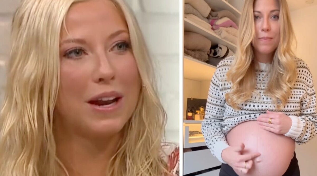 Höggravida Sigrid Bernsons svåra kamp – smärtor i hela kroppen: ”Supertungt”