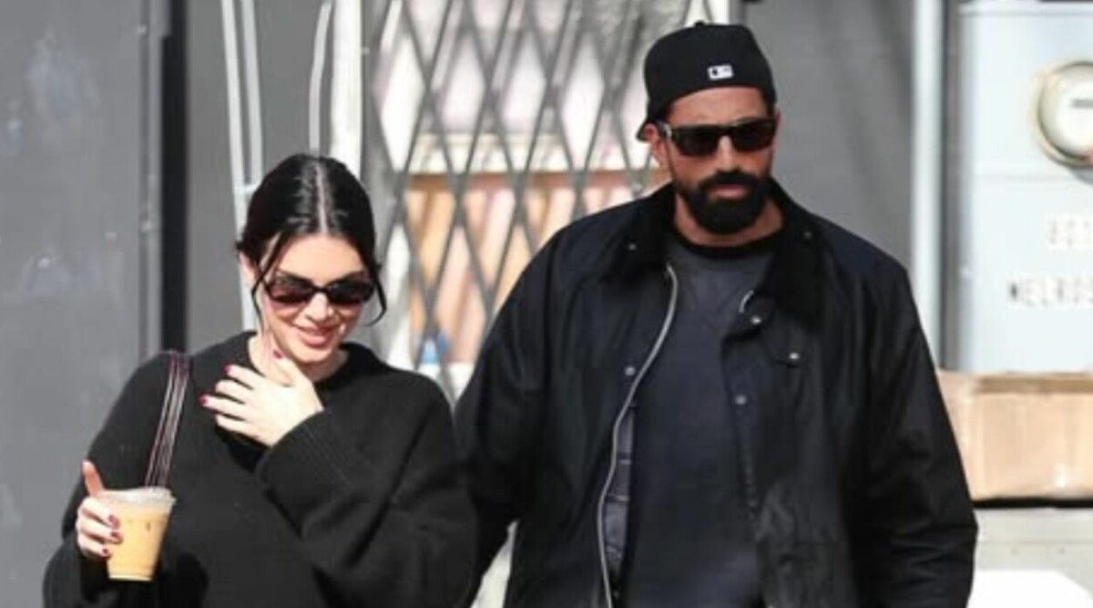 Här syns Kendall Jenner med svenska profilen