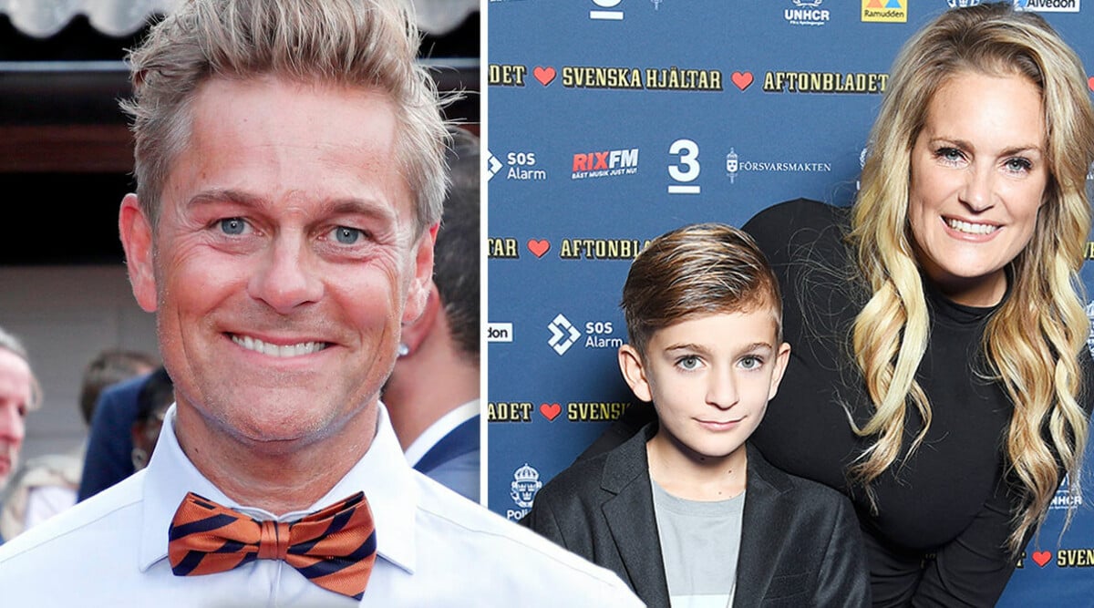 Niclas Wahlgren visar upp ny bild på 8-årige sonen Kit