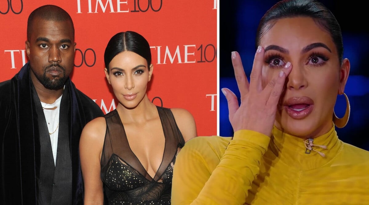 Kim Kardashian i tårar efter orden om skilsmässan