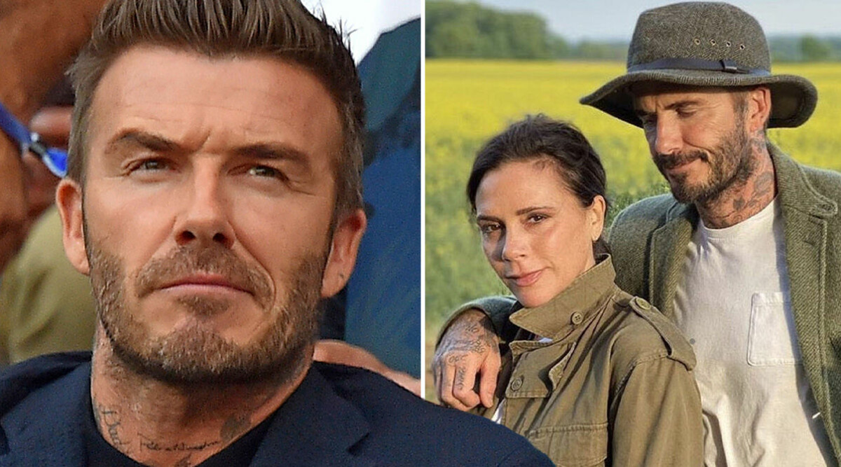 Fansen rasar efter David Beckhams kyss med dottern Harper Seven