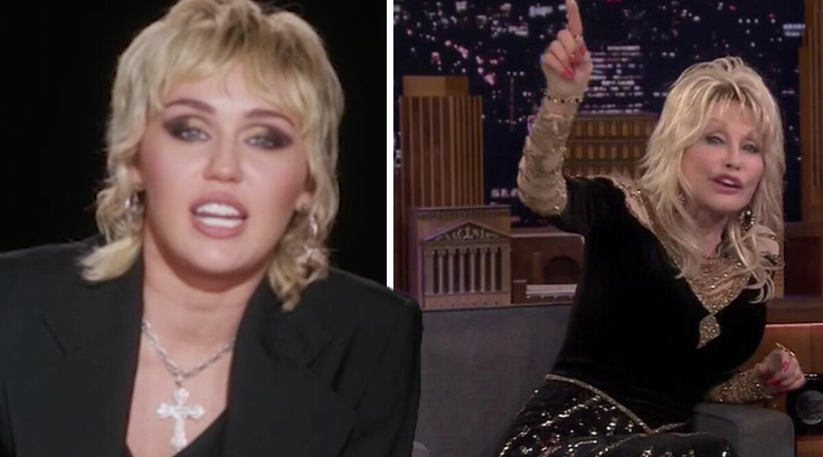 Miley Cyrus oväntade avslöjande om gudmor Dolly Parton i Skavlan