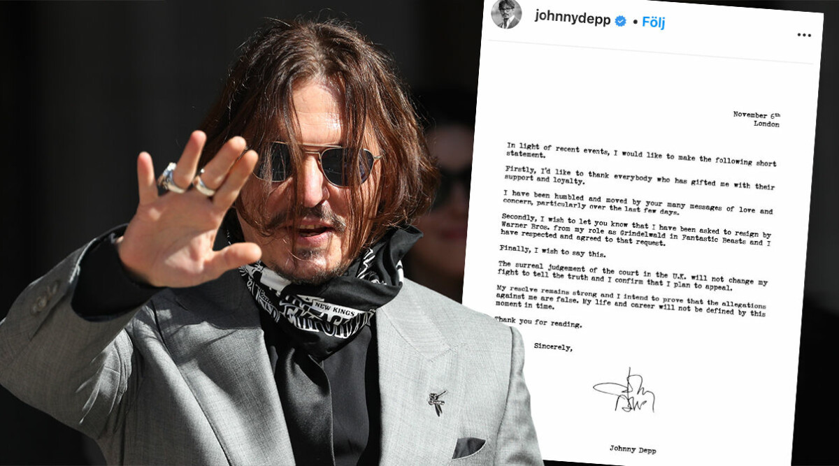 Johnny Depp får sparken från Fantastiska vidunder-filmerna