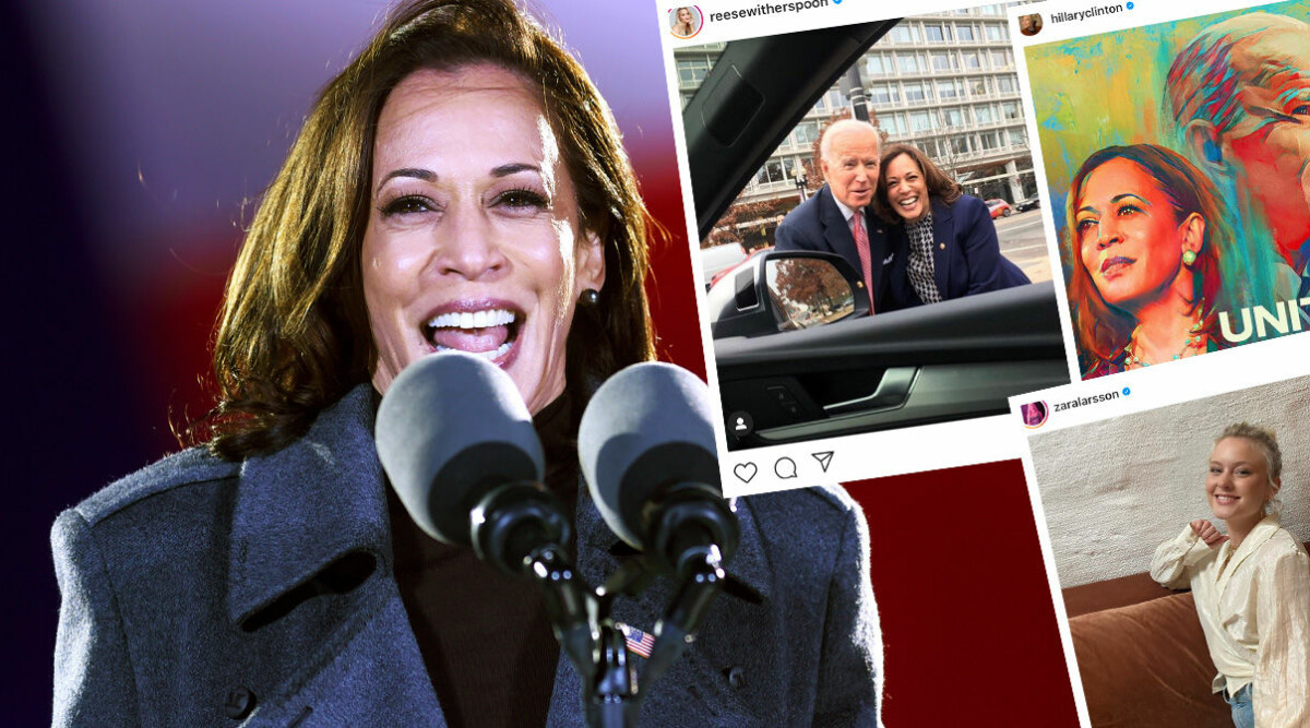 Världen hyllar Kamala Harris – efter historiska segern