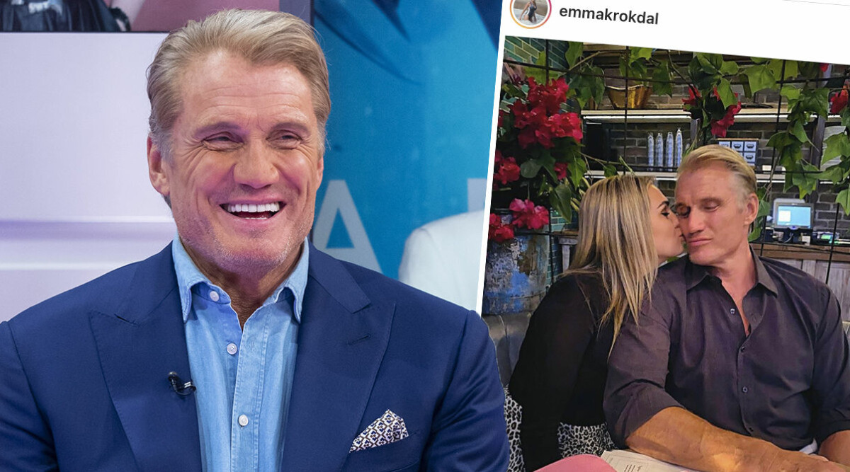 Flickvännen Emma Krokdals nya bilder visar lyckan med Dolph Lundgren