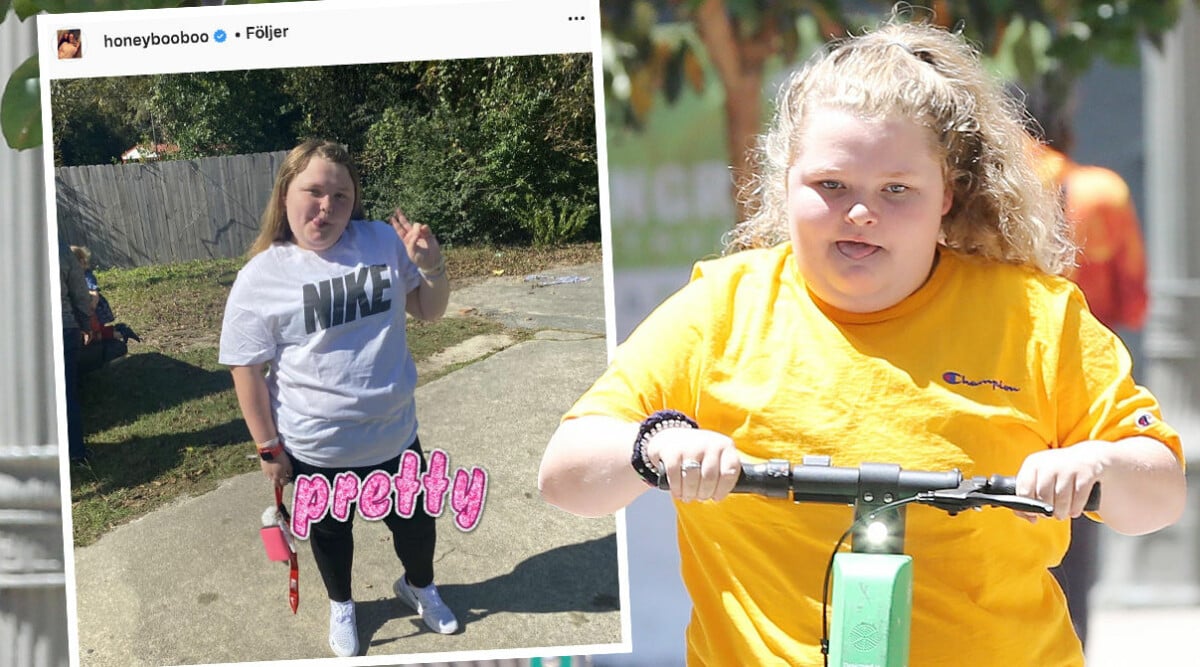 Honey Boo Boo hyllas av följarna – efter nya kaxiga bilden