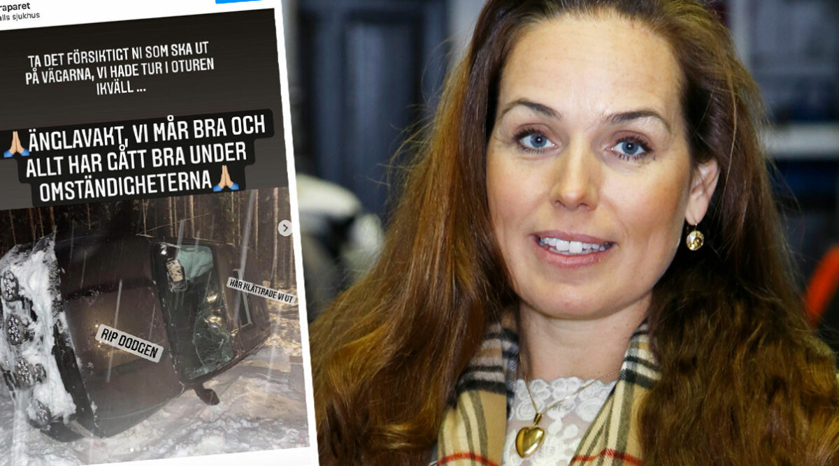 Sigrid Bergåkra akut till sjukhus efter dramatisk bilolycka