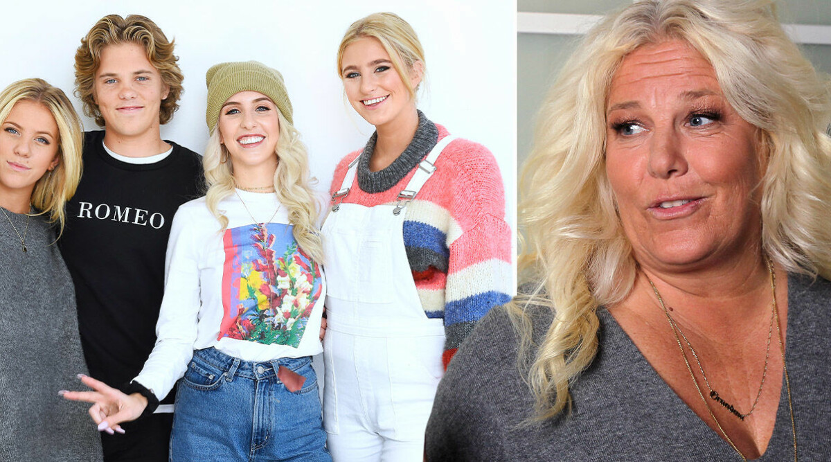 Mia Parnevik visar upp familjelyckan efter beskedet om flytten