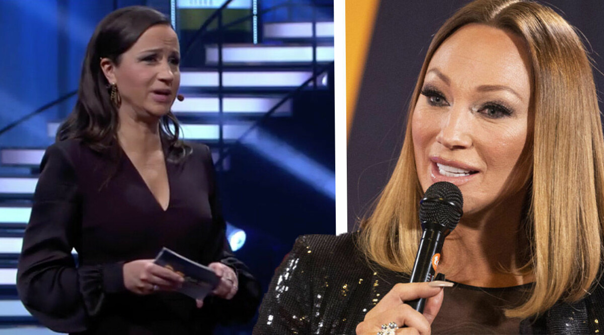Charlotte Perrellis pik till TV4 i direktsändningen av Let's dance