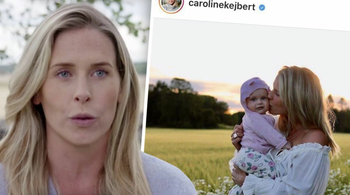 Caroline Kejbert om verkliga familjelivet med Joacim och dottern Wilda