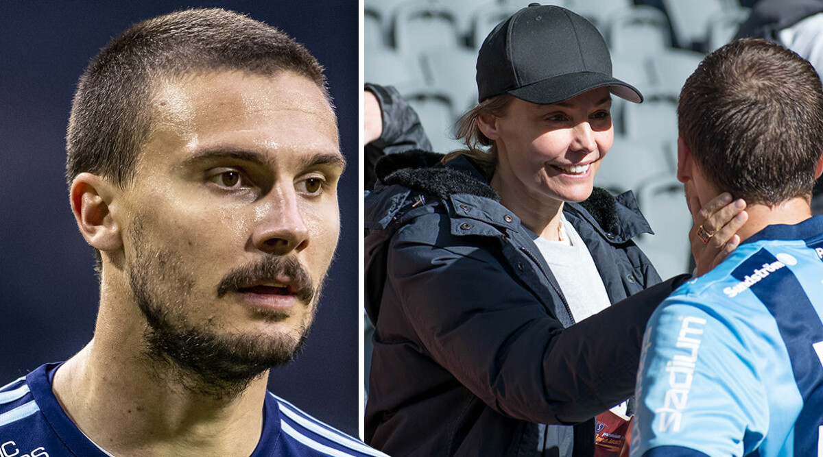 Erik Berg avslutar fotbollskarriären – stöttas av Carina Berg