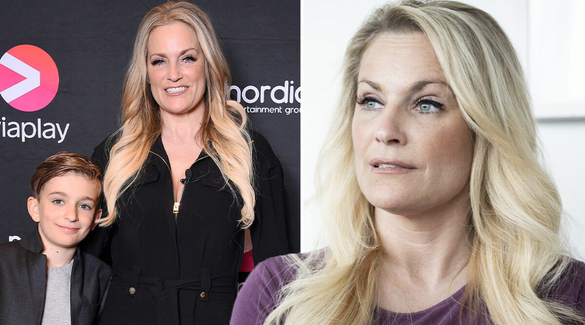 Laila Bagge lämnar Sverige med 9-årige sonen Kit Wahlgren