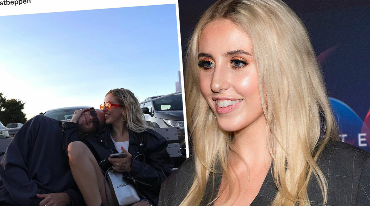 Peg Parnevik och nya pojkvännen Jesper Nicklasson visar upp kärleken