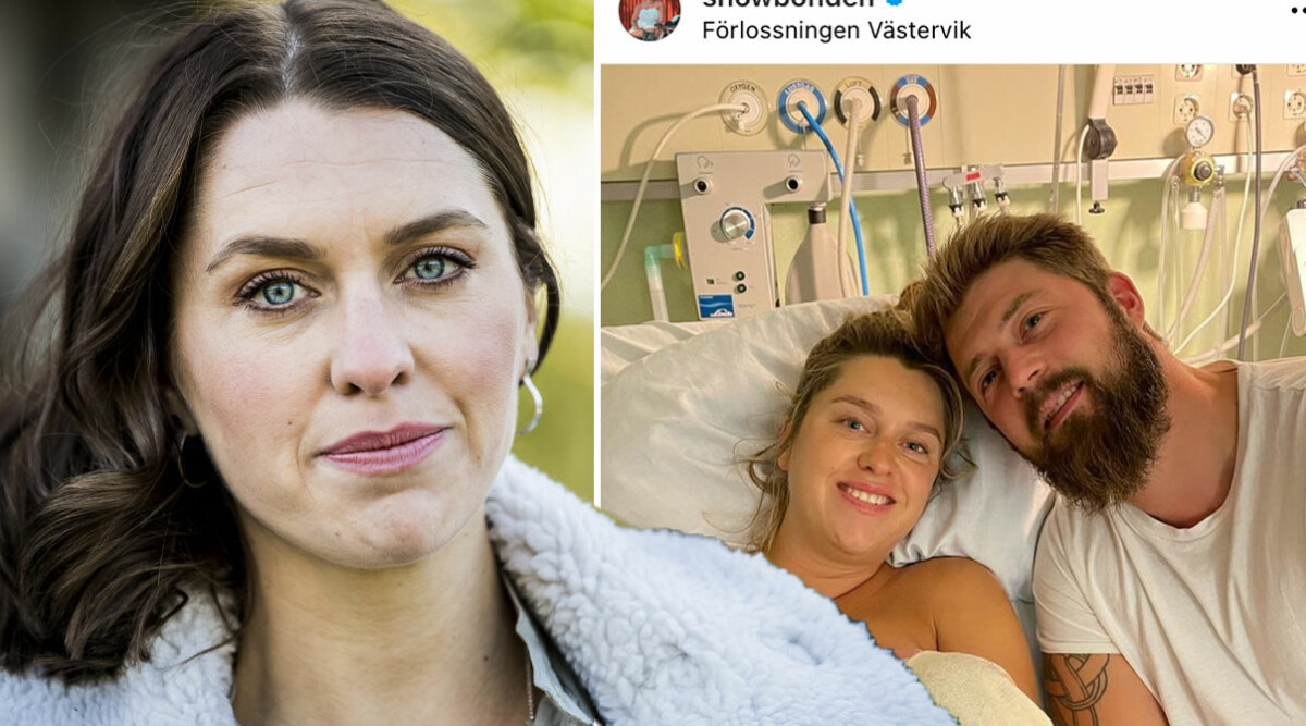 Bonde-Hannes Haraldssons första bild på sonen med Susanna Karlsson