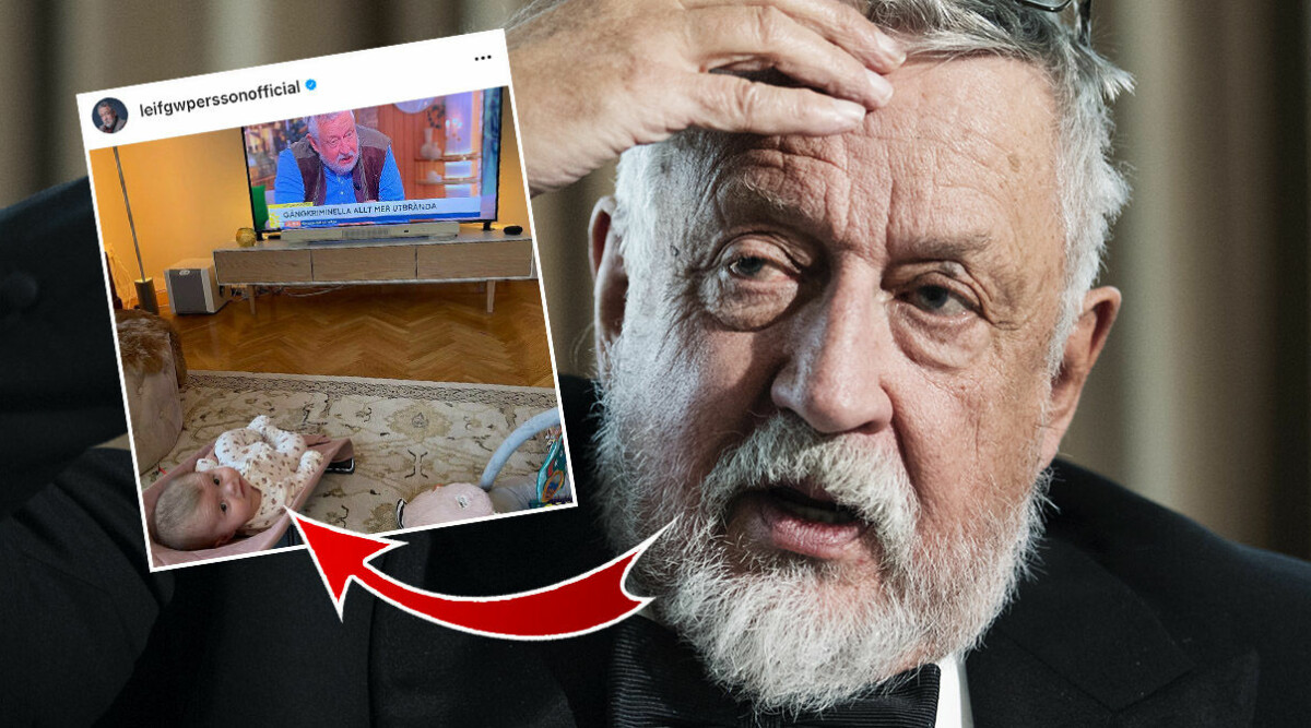 Leif GW Perssons tabbe med barnbarnet Leona – erkänner misstaget