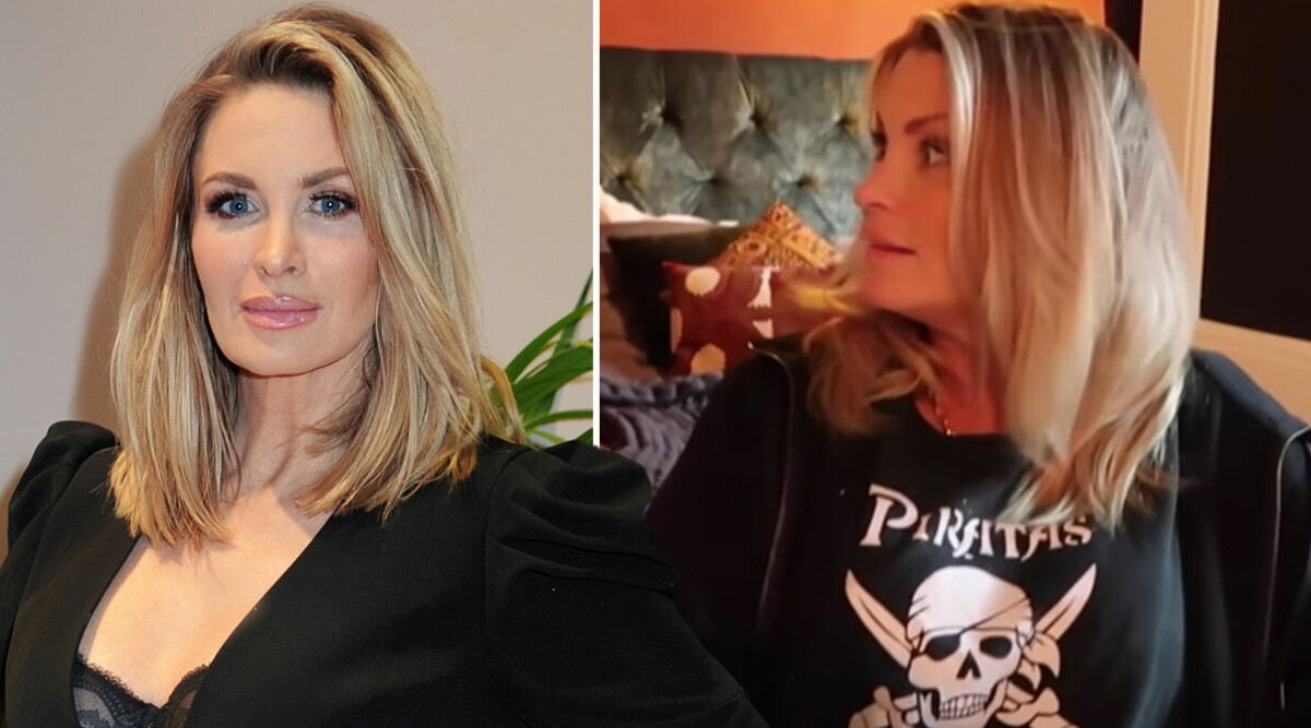 Carolina Gynning visar upp nya lägenheten