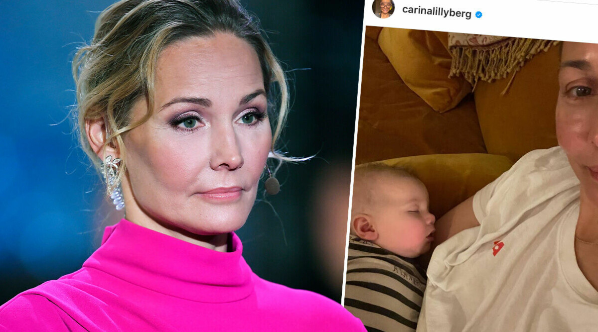 Carina Bergs dotter Juno drabbad av dubbelsidig öroninflammation